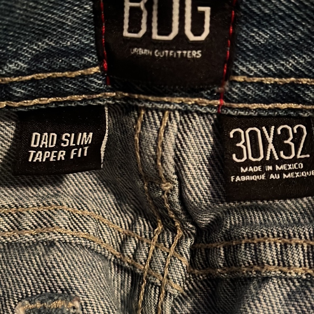 BDG Urban Outfitters Dad Slim Taper Fit Jeans - Picture 6 of 7